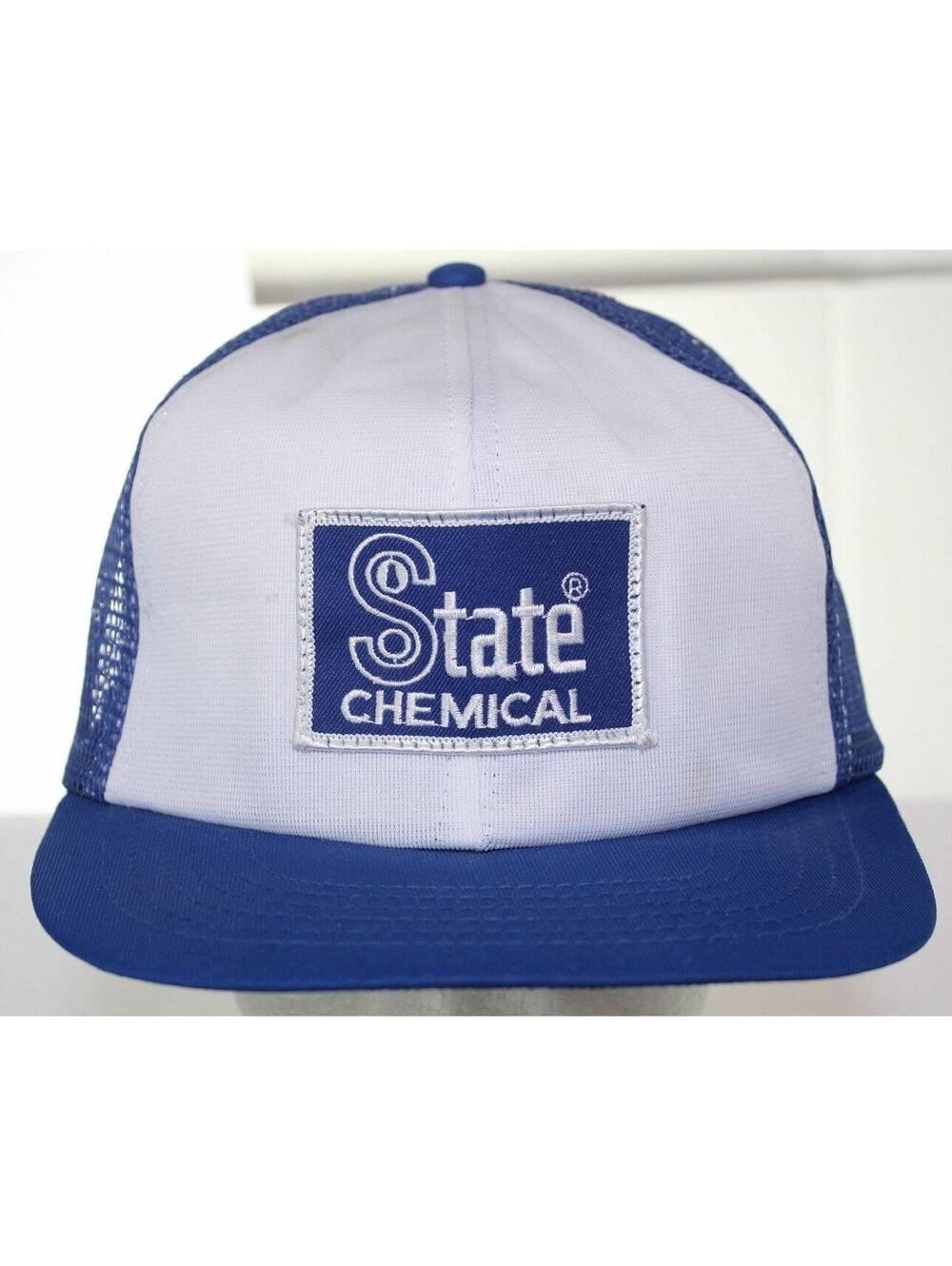 Vintage State Chemical Patch Trucker Hat 70s 80s Atlas Snapback Cap Made in USA